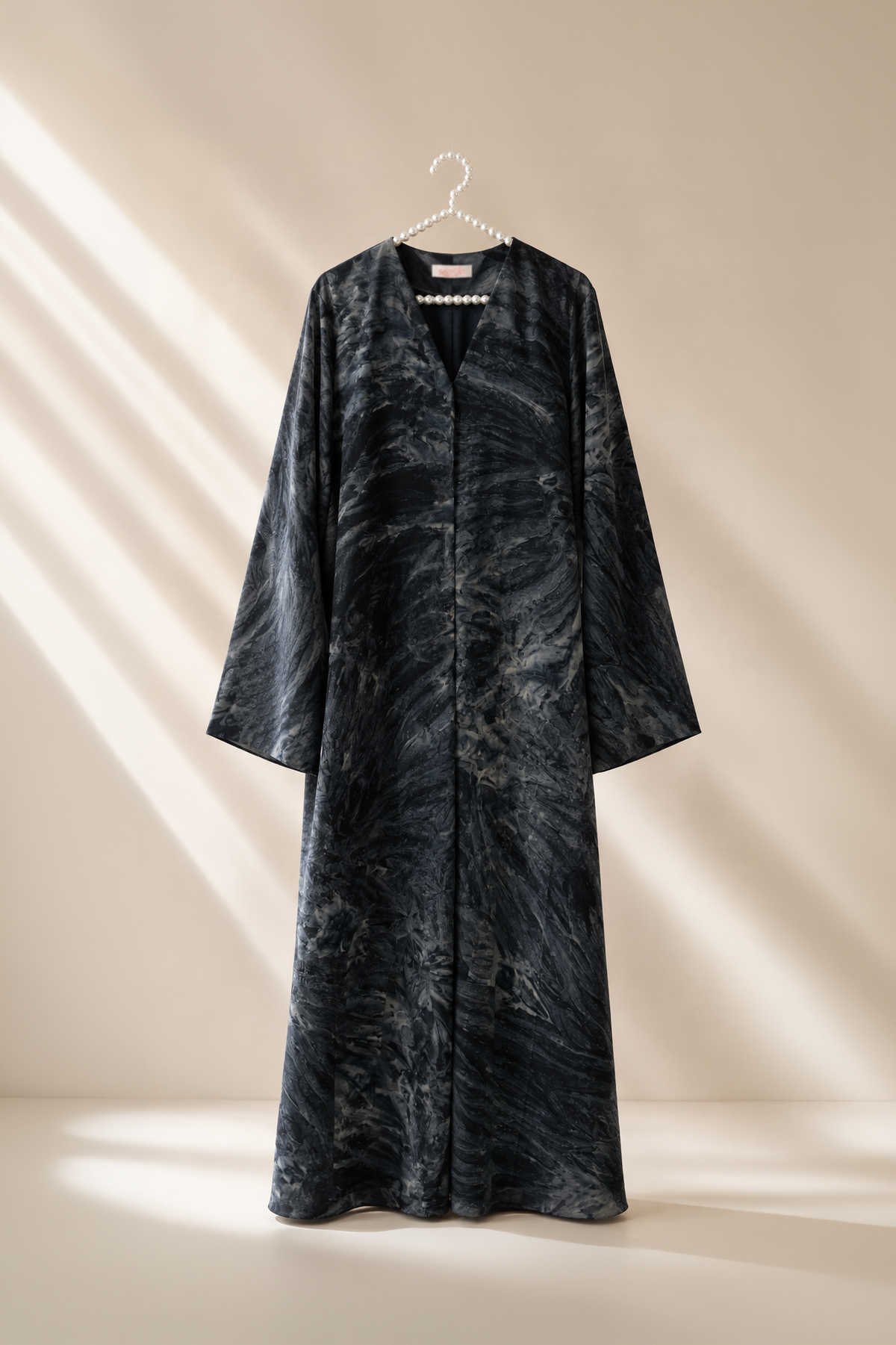 Marble Printed - Siyah Abaya